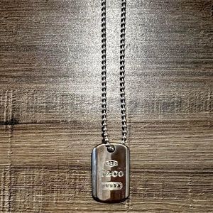 Tiffany & Co DogTag Pendant Necklace